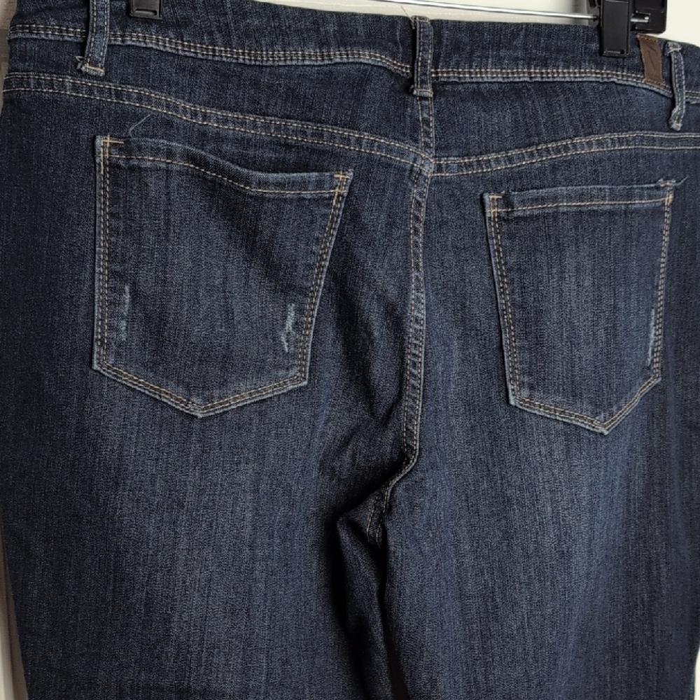 Simply Vera Vera Wang Dark Indigo Straight Leg Jeans - Picture 7 of 8